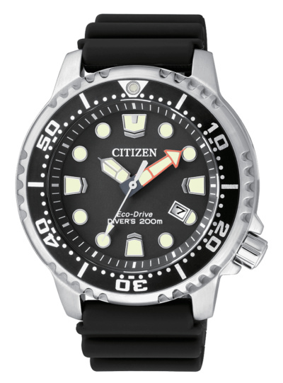 Bracelet en caoutchouc Citizen Promaster Diver Eco Drive BN0150-10E
