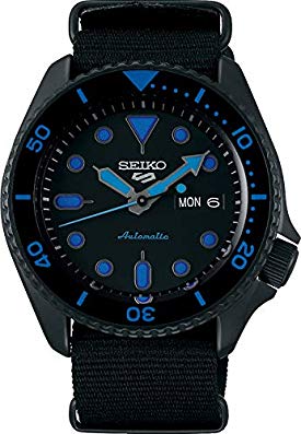 Seiko 5 Sports Street srpd81k1 - Bleu avec bracelet NATO