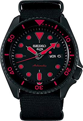 Seiko 5 Sports Street srpd83k1 - Rouge avec bracelet NATO